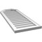 Ekena Millwork Octagonal Top Surface Mount PVC Gable Vent w/ 2"W x 1-1/2"P Brickmould Frame, 16"W x 42"H GVPOT16X4202SN - alternate 3